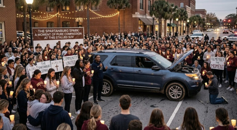 Why Hundreds Are Talking About What Happened at This Stalled SUV
